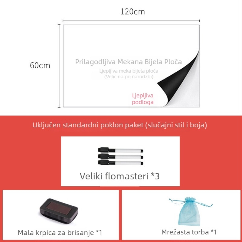 Jačana magnetska bijela ploča za uredski zid, magnetska kulturna stena i dječja grafiti ploča