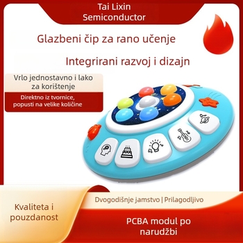 Rano edukativna igračka s glasovnim i svjetlosnim upravljanjem, glazbeni glasovni čip rješenje, OTP maska pakiranje