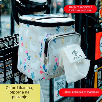 Ambusher Prednja vodootporna torba za skladištenje za električne bicikle