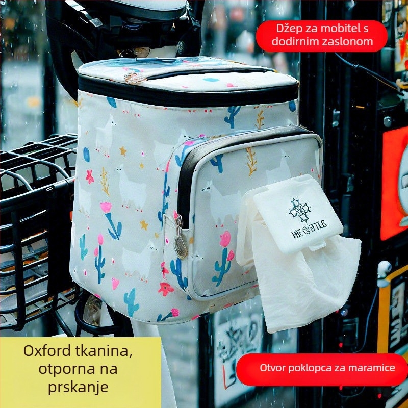 Ambusher Prednja vodootporna torba za skladištenje za električne bicikle