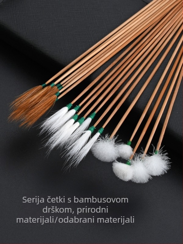 Alat za čišćenje uha s bambusnom ručkom i pernatim vrhovima