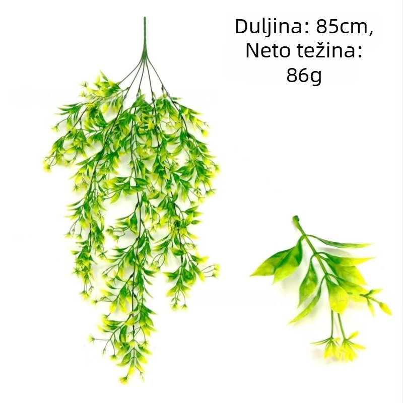 Narančasta cvjetna loza za zid, dekorativni buket biljaka