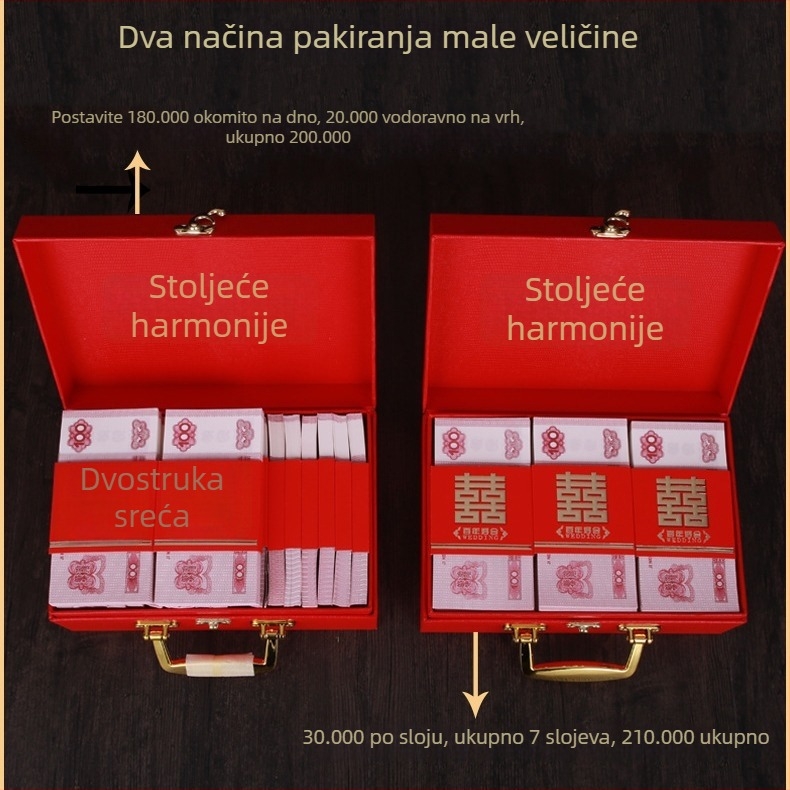 Kutija za darove za vjenčanje i zaruke s ručkom – kutija za nakit