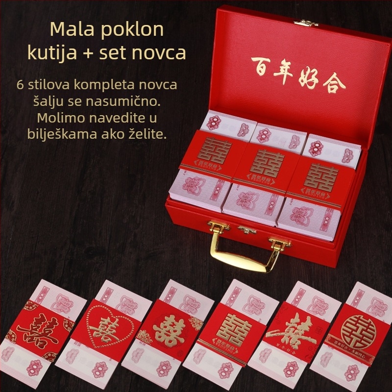 Kutija za darove za vjenčanje i zaruke s ručkom – kutija za nakit