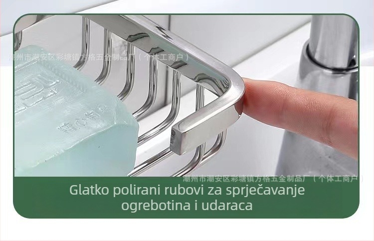 Zidni sapunik od 304 nehrđajućeg čelika za kupaonu