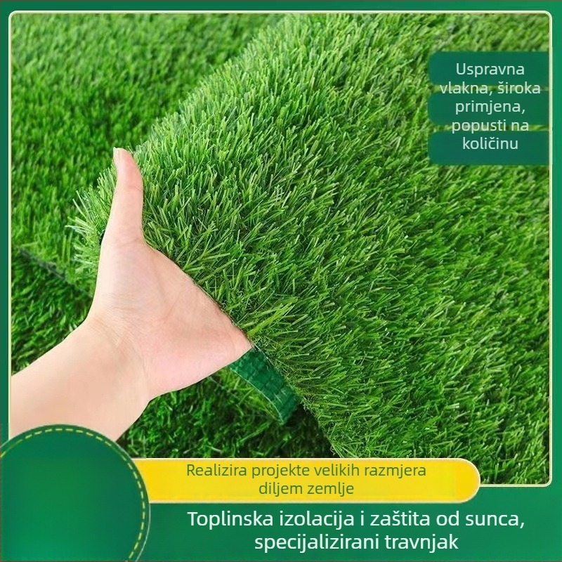 Jingsen Umjetni Travnjak – Zeleni Plastični Podložak za Vanjsku Upotrebu, Umjetna Trava za Vrtić