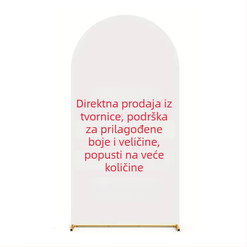Vjenčani luk u obliku U s elastičnim platnenim premazom – pozadina za zabave i fotografije
