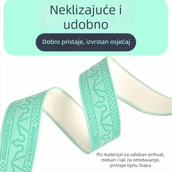 PU navlaka za držač štapa, upija znoj, otpor rotaciji, duljina 2 m ili 3 m, boje: crna i Tiffany plava