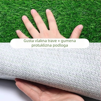 Prilagođeni gumeni travnjak s bijelom podlogom za balkon dekoraciju