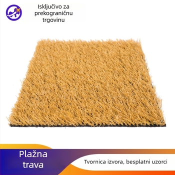 Umjetni plažni travnjak za scenic mjesta – simulirani zlatni travnjak za postavljanje, žuti lažni tepih od trave