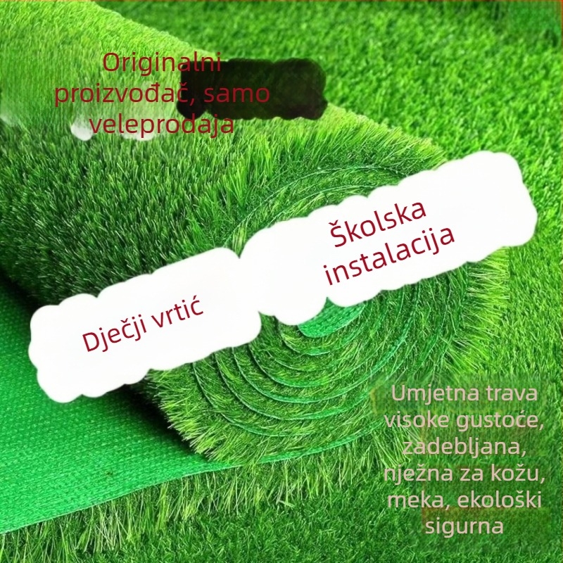 Umjetna trava za golf zelene, kroket terene, zajedničke prostore i vrtiće.