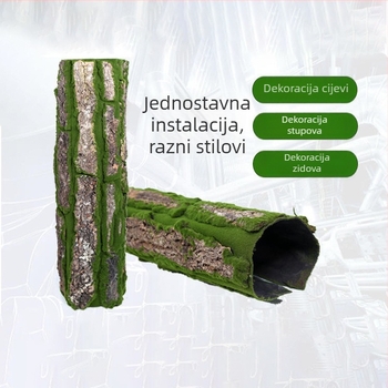 Vanjska PU lažna korica drveta za cijevi i vanjsku dekoraciju