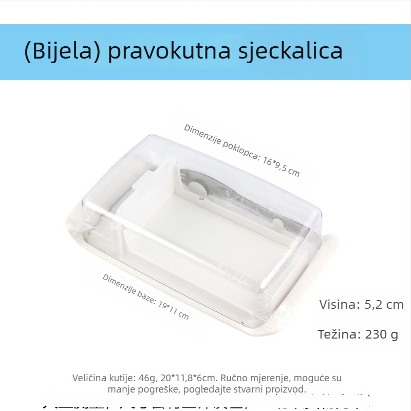 Kutija za skladištenje maslaca i sira s nožem za maslac za pečenje