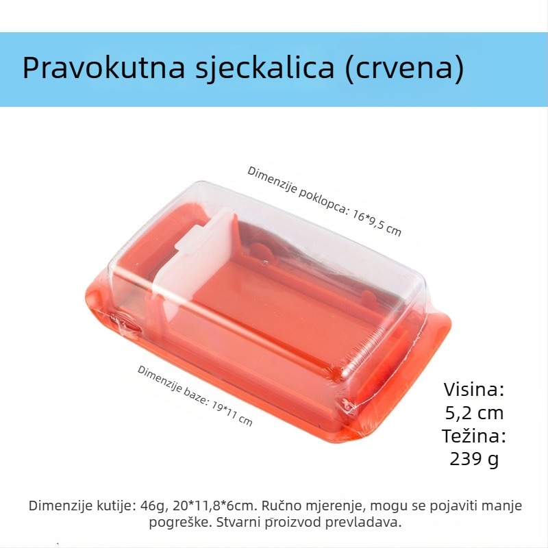 Kutija za skladištenje maslaca i sira s nožem za maslac za pečenje