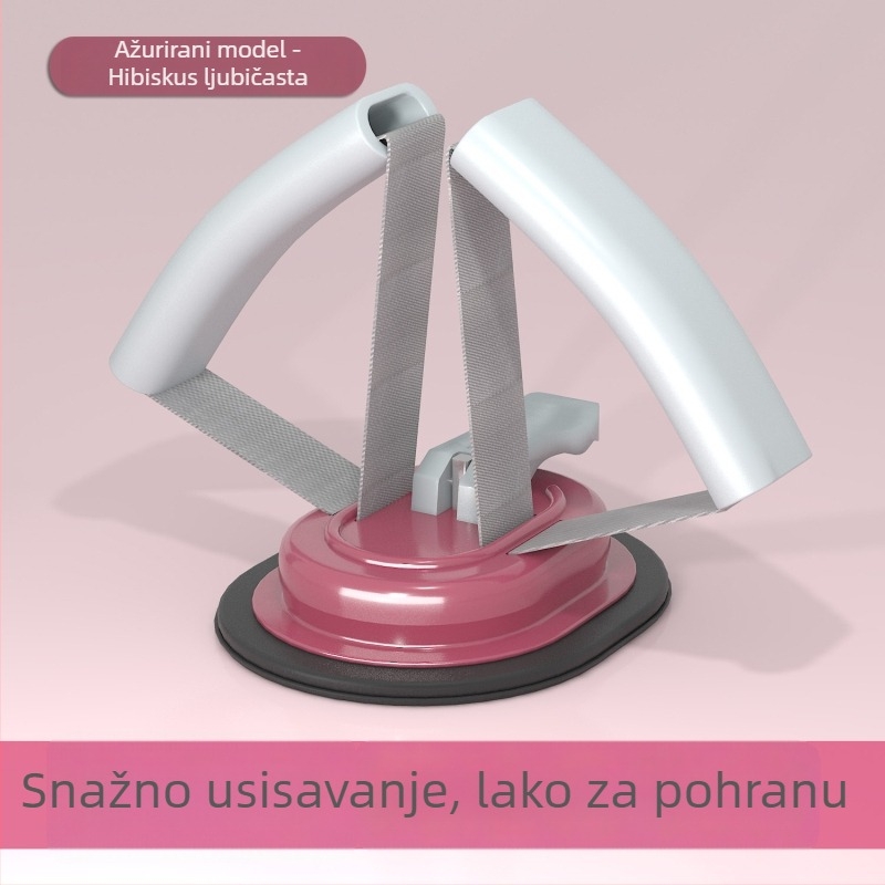Pomoć za izvođenje sit-upa kod kuće s dvostrukim usisnim čašama — trenažer za trbušnjake za jedan korisnik