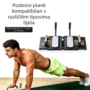 Višenamjenski sklopivi stalak za sklekove i ploča za trening za trbušne i prsne mišiće – elektronička verzija