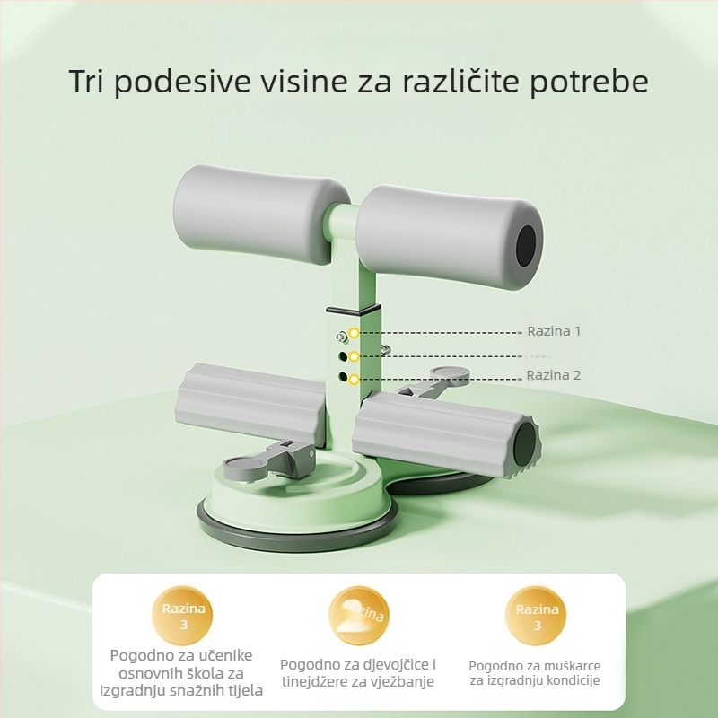 Uređaj za pomoć pri trbušnjacima sa usisnom čašom, kućna upotreba, višenamjenski fitness uređaj za muškarce i žene