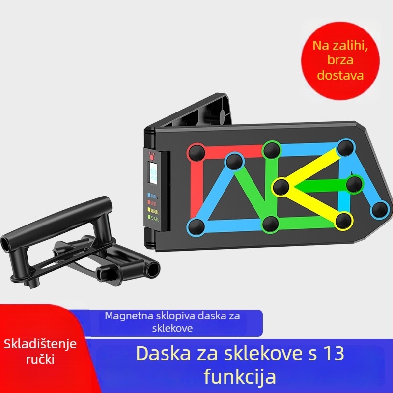 Sklopiva nosač ploče za sklekove, za kućnu upotrebu
