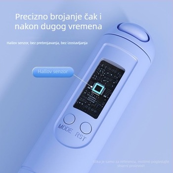 Uže za preskakanje s čeličnom žicom, s brojačem i tajmerom, za učenike (osnovna i srednja škola) fitness i priprema za ispit