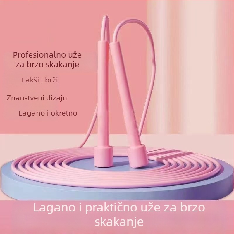 PVC brzi užad za preskakanje s protivkliznom ručkom, djeca, za fitness i aerobik, pogodno za školska natjecanja