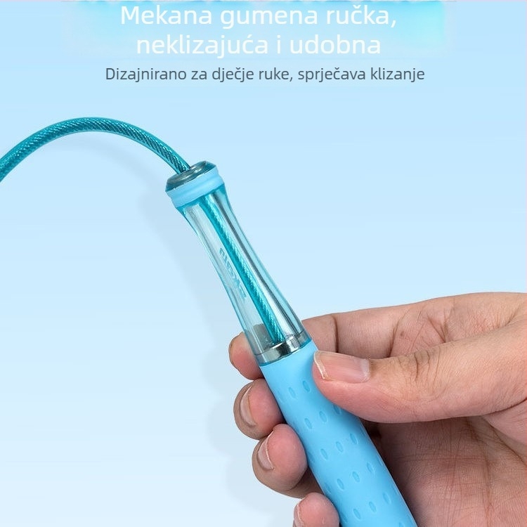 Willerjian brzo preskakanje užeta s ABS ručkama i čeličnim užetom, za učenike osnovnih i srednjih škola