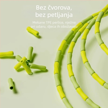 Dječje preskakanje uže s perlicama, bez čvorova, za djecu od vrtića do prvog razreda, za pripremu za gimnazijski prijem