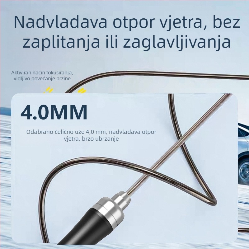 Profesionalno švihadlo za odrasle s metalnim ležajevima, drška od aluminijske legure s protivkliznim gripom, lagano i bez zapetljavanja