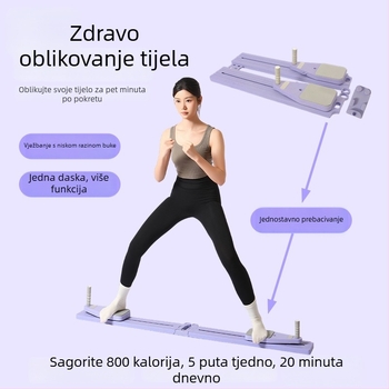Podijeljena ploča za kućnu trening — toniranje struka i trbuha, pilates, automatsko vraćanje