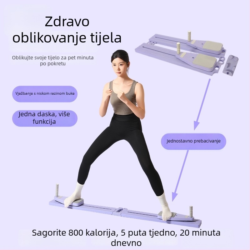 Podijeljena ploča za kućnu trening — toniranje struka i trbuha, pilates, automatsko vraćanje