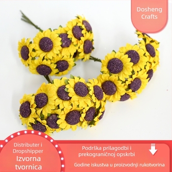 Umjetni buket suncokreta od papira za dnevnu dekoraciju