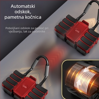 Šesterokotač kolut za trbušnjake s pametnim povezivanjem i automatskim povratkom – kućni fitness uređaj za trening trbušnih mišića