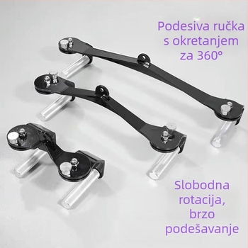 Tro-dijelni set ručki za fitness s prilagodljivim držanjem – ručke za vuču dolje i unatrag