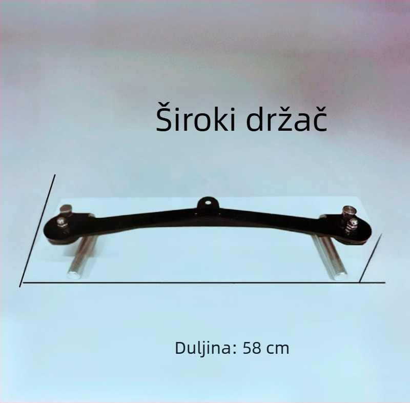 Tro-dijelni set ručki za fitness s prilagodljivim držanjem – ručke za vuču dolje i unatrag