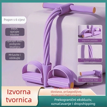 Pedalni uređaj za otpor s 6 i 4 cijevi – fitness, mršavljenje nogu, jačanje trbušnih mišića, joga i vježbe trbušnjaka