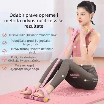 Pedalni uređaj za otpor s 6 i 4 cijevi – fitness, mršavljenje nogu, jačanje trbušnih mišića, joga i vježbe trbušnjaka