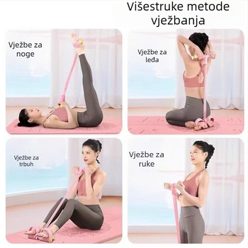 Pedalni uređaj za otpor s 6 i 4 cijevi – fitness, mršavljenje nogu, jačanje trbušnih mišića, joga i vježbe trbušnjaka