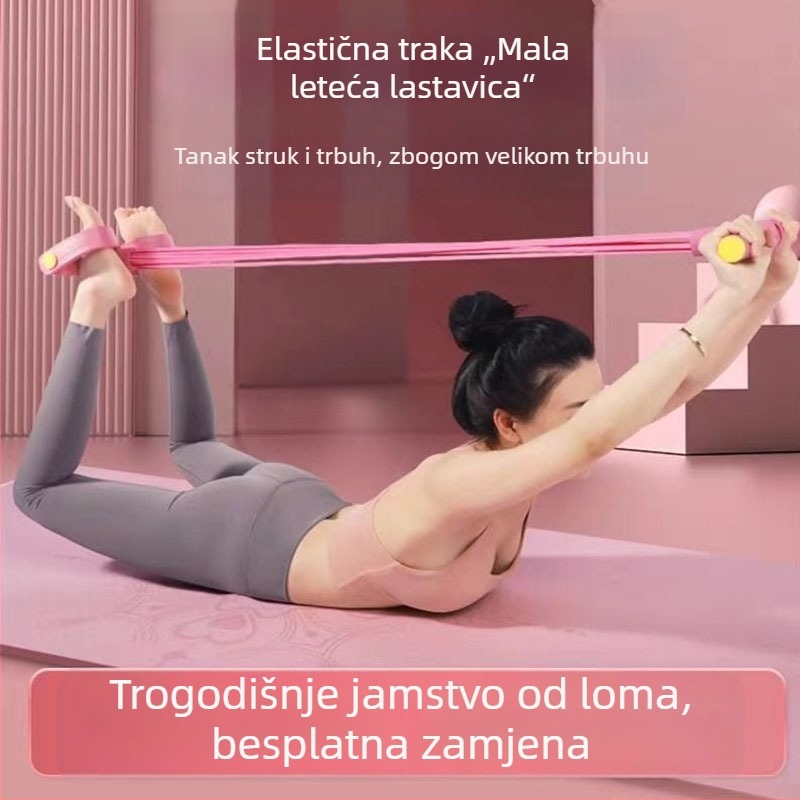 Pedalni uređaj za otpor s 6 i 4 cijevi – fitness, mršavljenje nogu, jačanje trbušnih mišića, joga i vježbe trbušnjaka