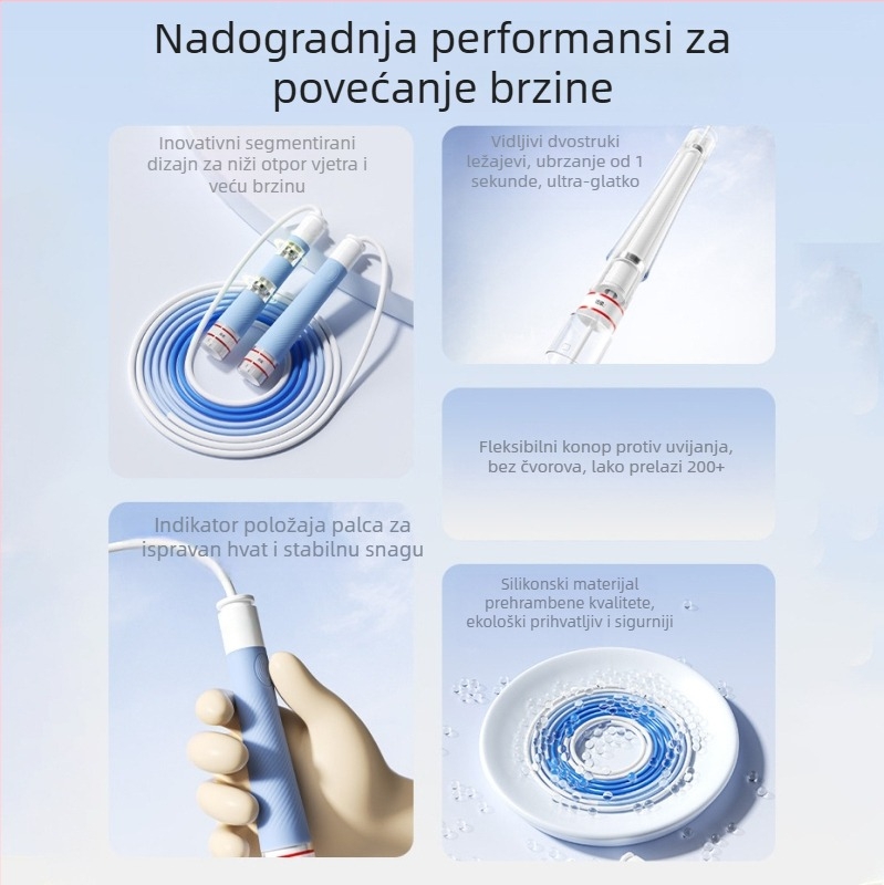 Švihadlo s dvostrukim ležajevima, podesivo, za učenike osnovne i srednje škole