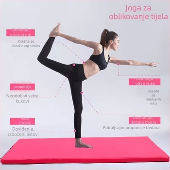 Deblja antisklizna joga i gimnastička podloga za dječju plesnu praksu, fitness i vježbe za trbuh