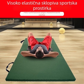 Jiamai Podložak za ples i jogu, velike veličine, sklopiva, debela pjenasta podloga za trbušnjake i skokove