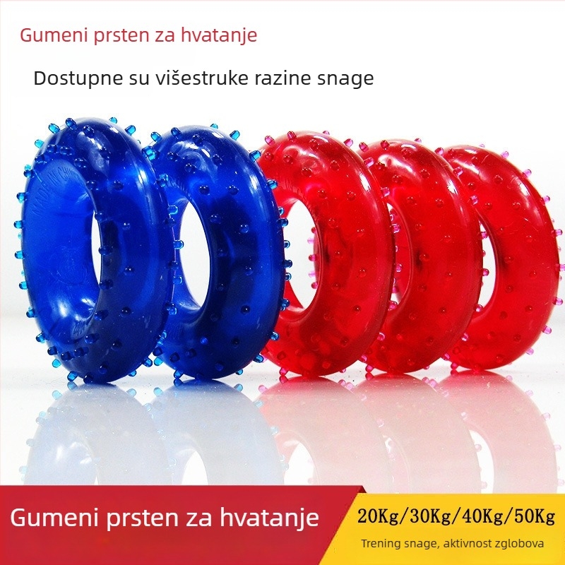 Gumeni prsten za jačanje hvata i rehabilitacijska lopta – uređaj za treniranje snage hvata i prstiju