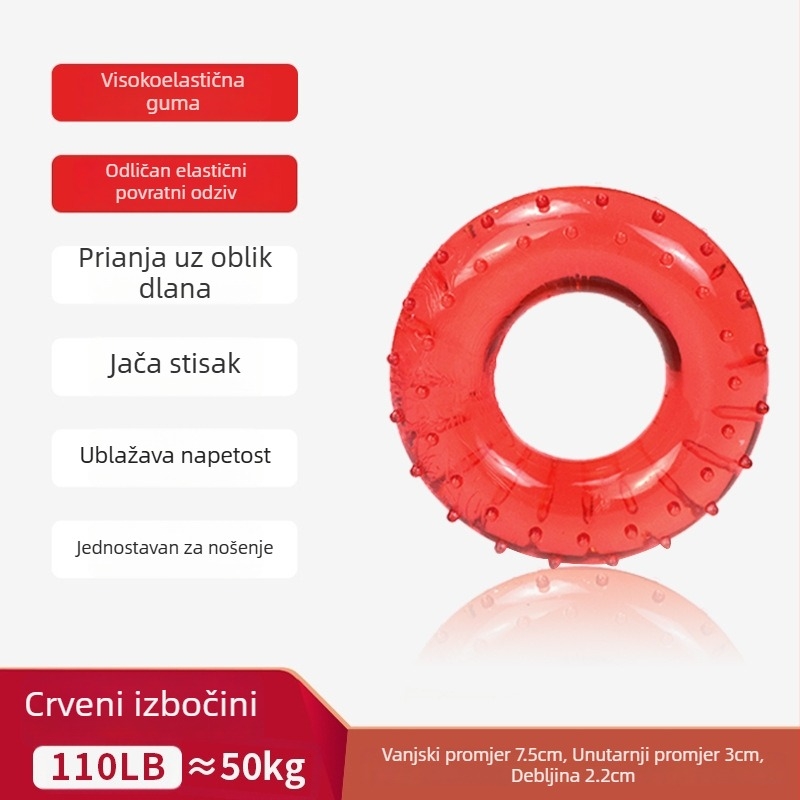 Gumeni prsten za jačanje hvata i rehabilitacijska lopta – uređaj za treniranje snage hvata i prstiju