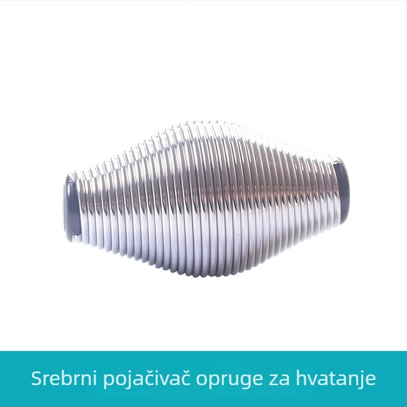 Metalni uređaj za treniranje stiska ruke s oprugom — opuštanje i rehabilitacija, kromirani prstni trenažer