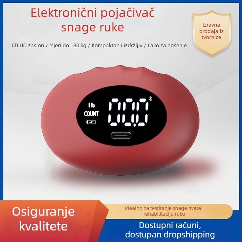 Rongda Silikonski držač za dlan – tester snage hvata s brojačem ponavljanja