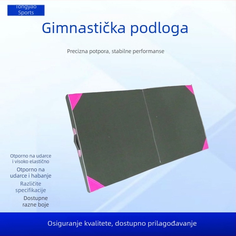 Trostruko slojevita podloga za trbušnjake, gimnastička podloga, pjenasta podloga za plesne vježbe i sportske treninge