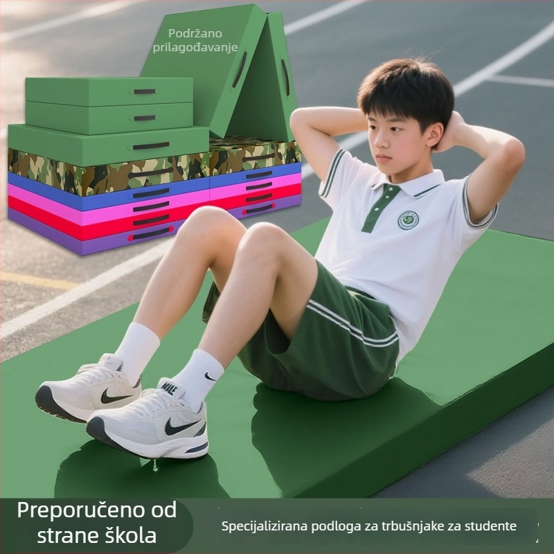 Trostruko slojevita podloga za trbušnjake, gimnastička podloga, pjenasta podloga za plesne vježbe i sportske treninge