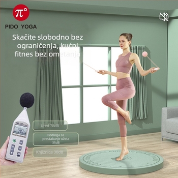 Paidu TPE mata za skakanje konopca, unutarnja uporaba, zvuk izoliran, protuklizna, ublažavanje udara, okrugli mat za fitness, ples i jogu