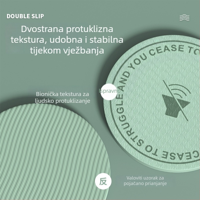 Paidu TPE mata za skakanje konopca, unutarnja uporaba, zvuk izoliran, protuklizna, ublažavanje udara, okrugli mat za fitness, ples i jogu