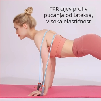 Uređaj s pet cijevi za proširenje prsnog koša, s podesivim cijevima, za trening prsnih mišića i snage ruku