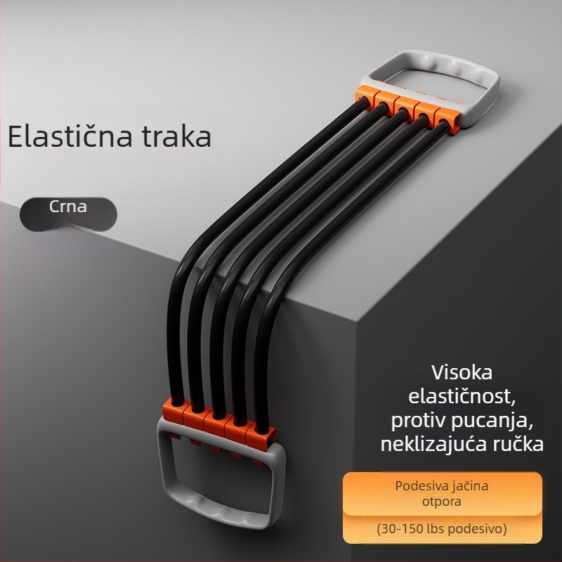 Uređaj s pet cijevi za proširenje prsnog koša, s podesivim cijevima, za trening prsnih mišića i snage ruku